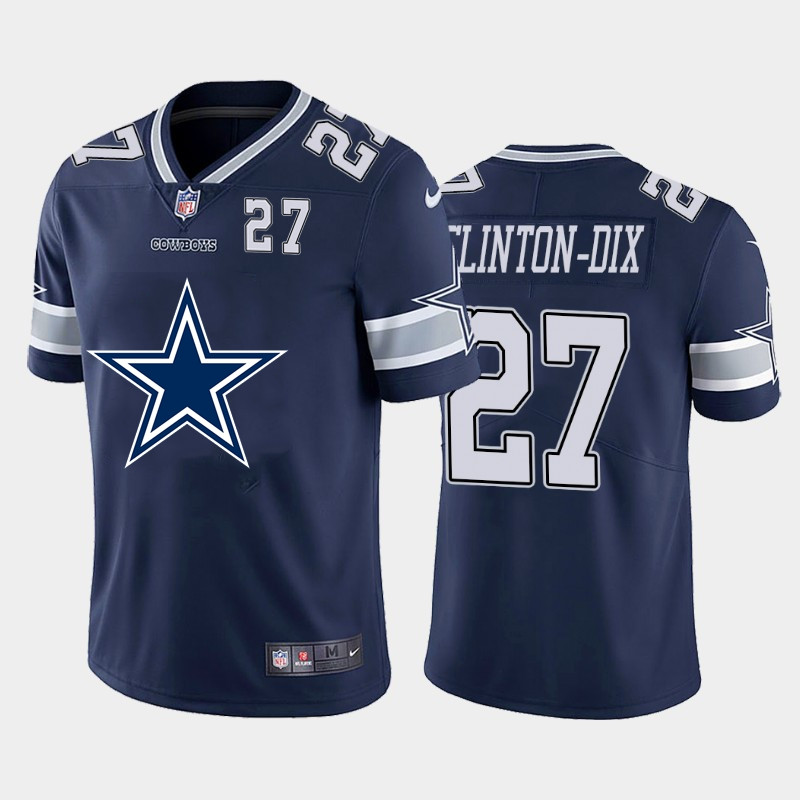 Nike Cowboys 27 Ha Ha Clinton Dix Navy Team Big Logo Number Vapor Untouchable Limited Jersey