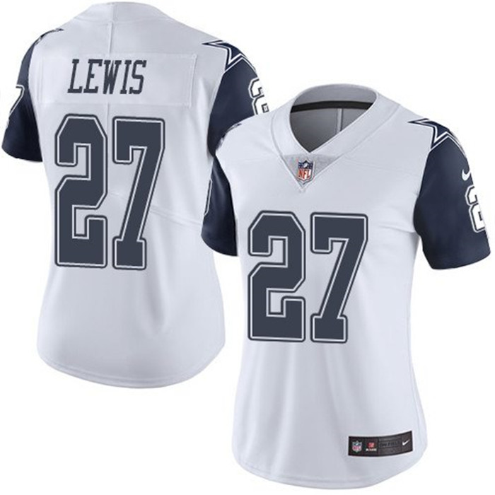  Cowboys 27 Jourdan Lewis White Women Color Rush Limited Jersey