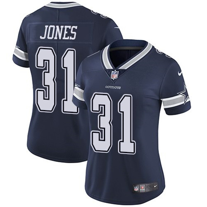  Cowboys 31 Byron Jones Navy Women Vapor Untouchable Limited Jersey