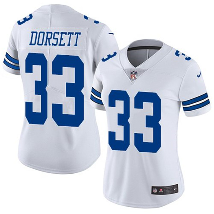  Cowboys 33 Tony Dorsett White Women Vapor Untouchable Limited Jersey