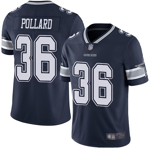 Nike Cowboys 36 Tony Pollard Navy 2019 NFL Draft First Round Pick Vapor Untouchable Limited Jersey