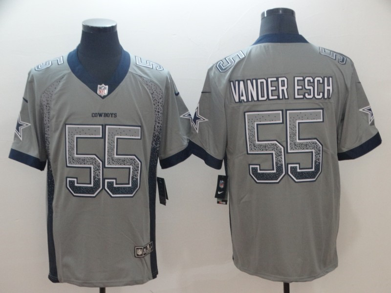  Cowboys 55 Leighton Vander Esch Gray Drift Fashion Limited Jersey