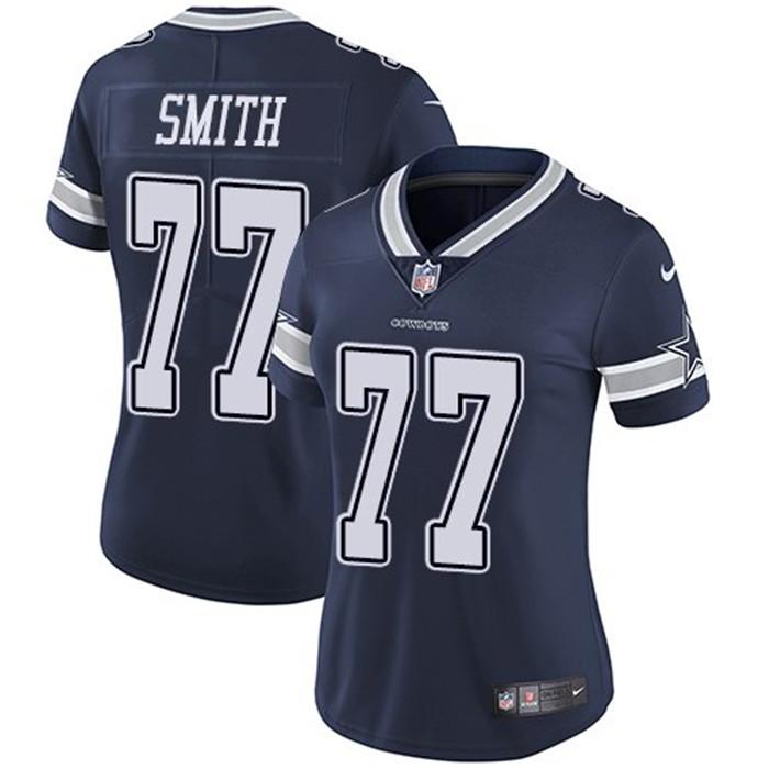  Cowboys 77 Tyron Smith Navy Women Vapor Untouchable Limited Jersey