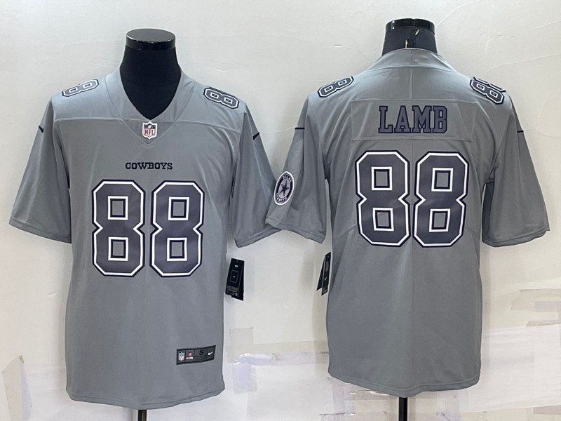 Nike Cowboys 88 CeeDee Lamb Gray Atmosphere Fashion Vapor Limited Jersey