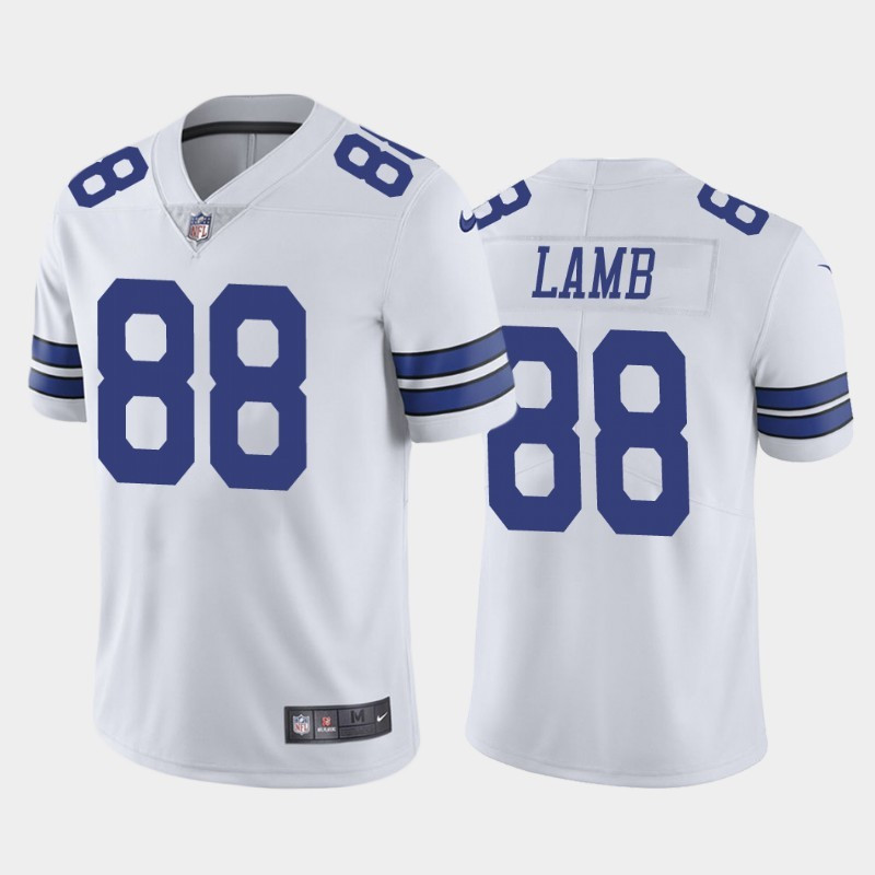 Nike Cowboys 88 Ceedee Lamb White 2020 NFL Draft First Round Pick Vapor Untouchable Limited Jersey