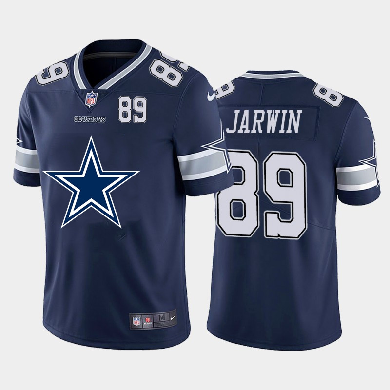 Nike Cowboys 89 Blake Jarwin Navy Team Big Logo Number Vapor Untouchable Limited Jersey