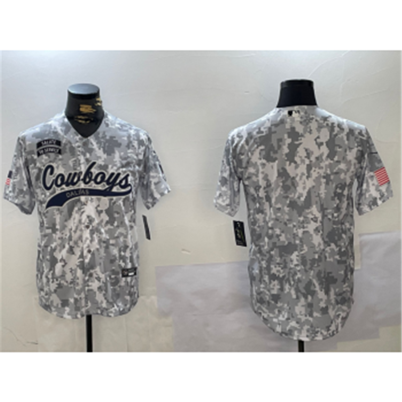 Nike Cowboys Blank Camo Vapor Baseball Limited Jersey
