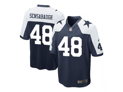  Dallas Cowboys 48 Daryl Johnston Navy Blue Game Alternate Throwback Jersey