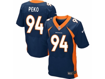  Denver Broncos 94 Domata Peko Elite Navy Blue Alternate NFL Jersey