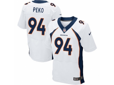  Denver Broncos 94 Domata Peko Elite White NFL Jersey