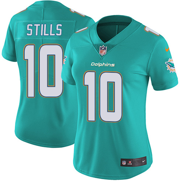  Dolphins 10 Kenny Stills Aqua Women Vapor Untouchable Limited Jersey