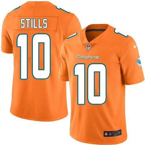  Dolphins 10 Kenny Stills Orange Vapor Untouchable Limited Jersey