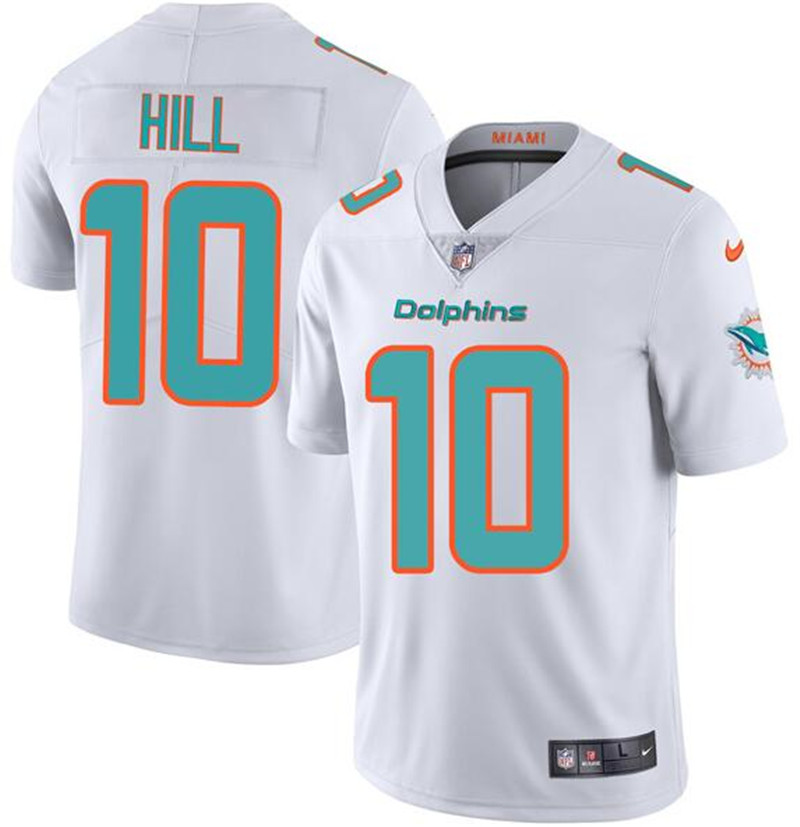 Nike Dolphins 10 Tyreek Hill White Vapor Limited Jersey