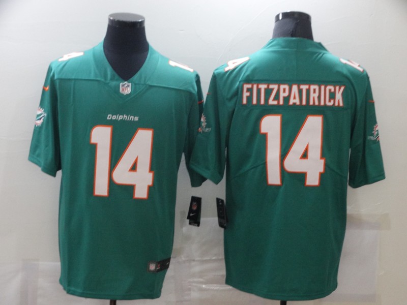 Nike Dolphins 14 Ryan Fitzpatrick Aqua Vapor Untouchable Limited Jersey