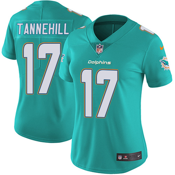  Dolphins 17 Ryan Tannehill Aqua Women Vapor Untouchable Limited Jersey