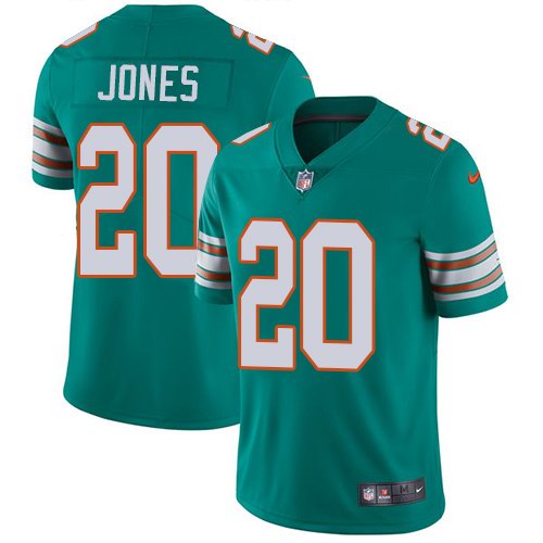  Dolphins 20 Reshad Jones Aqua Throwback Vapor Untouchable Limited Jersey