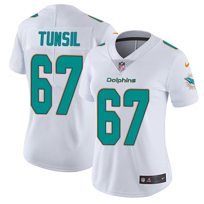  Dolphins 67 Laremy Tunsil White Women Vapor Untouchable Limited Jersey