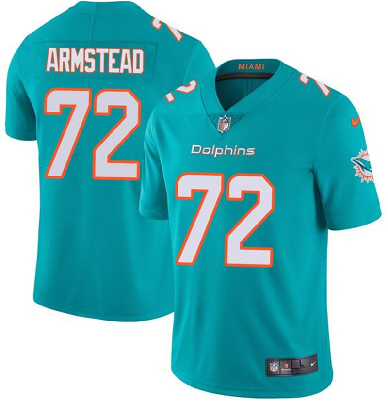 Nike Dolphins 72 Terron Armstead Aqua Vapor Limited Jersey