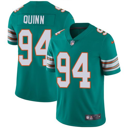  Dolphins 94 Robert Quinn Aqua Throwback Vapor Untouchable Limited Jersey