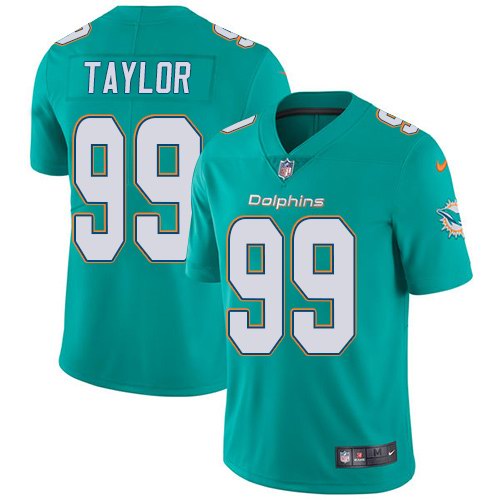  Dolphins 99 Jason Taylor Aqua Vapor Untouchable Limited Jersey