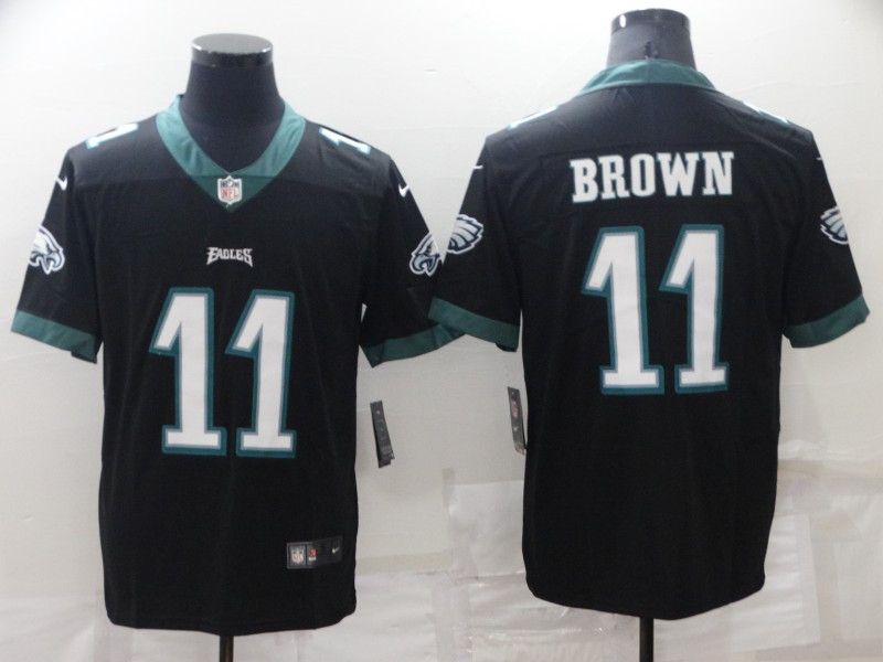 Nike Eagles 11 A. J. Brown Black 2022 NFL Draft Vapor Untouchable Limited Jersey