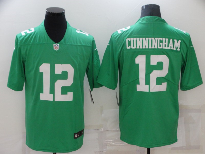 Nike Eagles 12 Randall Cunningham Green Color Rush Limited Jersey