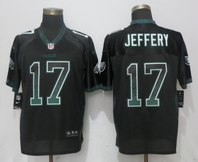  Eagles 17 Alshon Jeffery Black Drift Fashion Elite Jersey