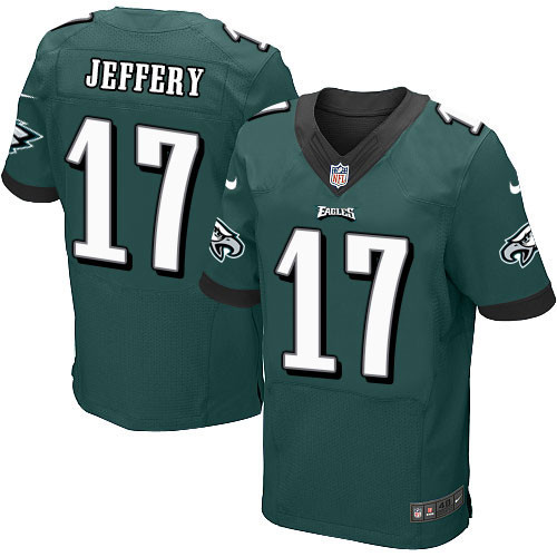  Eagles 17 Alshon Jeffery Green Elite Jersey