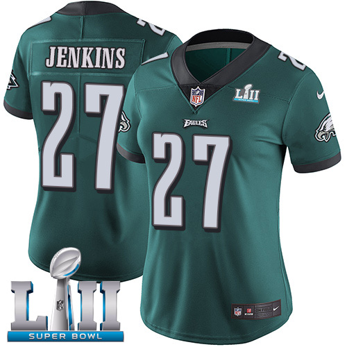  Eagles 27 Malcolm Jenkins Green Women 2018 Super Bowl LII Vapor Untouchable Player Limited Jersey