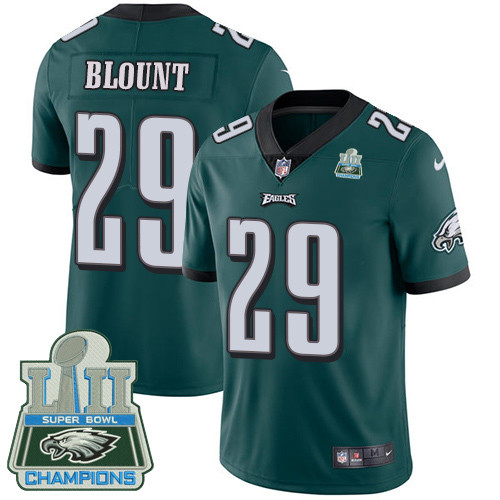  Eagles 29 LeGarrette Blount Green 2018 Super Bowl Champions Vapor Untouchable Player Limited Jersey