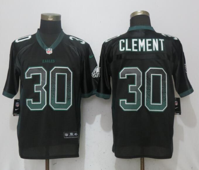  Eagles 30 Corey Clement Black Drift Fashion Elite Jersey