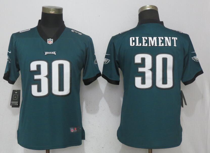  Eagles 30 Corey Clement Green Women Vapor Untouchable Player Limited Jersey