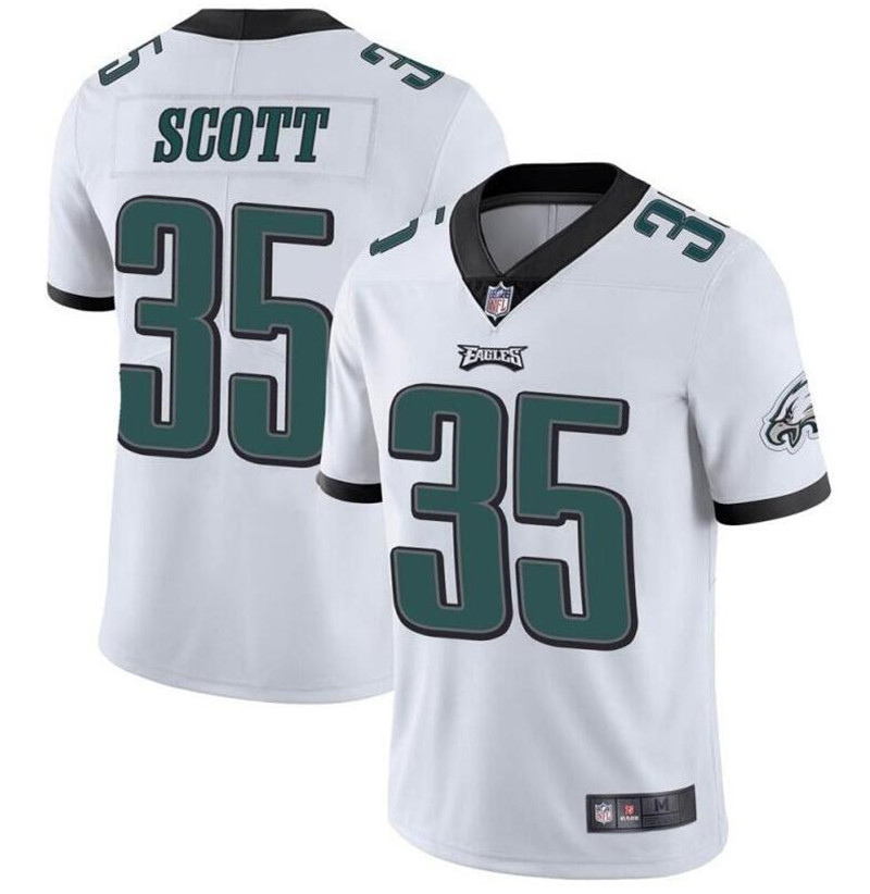 Nike Eagles 35 Boston Scott White Vapor Untouchable Limited Jersey