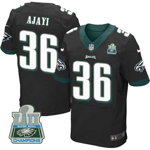  Eagles 36 Jay Ajayi Black 2018 Super Bowl Champions Elite Jersey