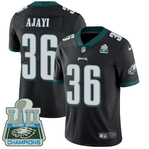  Eagles 36 Jay Ajayi Black 2018 Super Bowl Champions Vapor Untouchable Player Limited Jersey