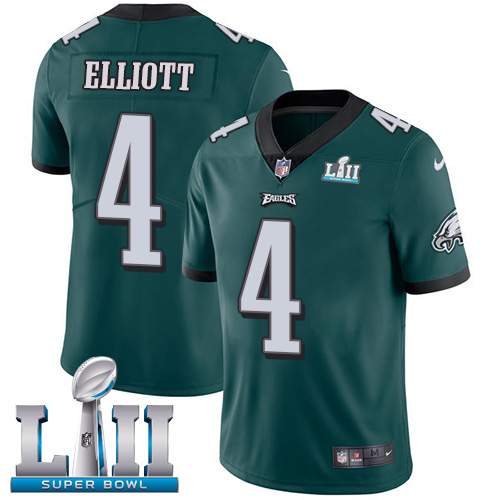  Eagles 4 Jake Elliott Green 2018 Super Bowl LII Vapor Untouchable Player Limited Jersey