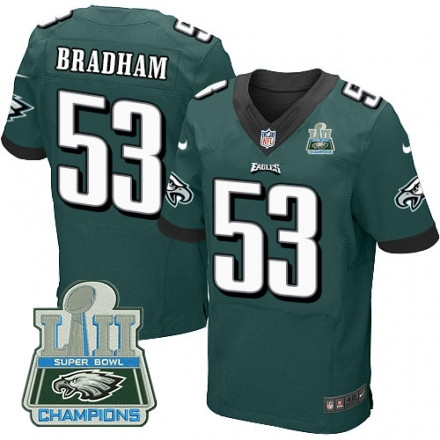  Eagles 53 Nigel Bradham Green 2018 Super Bowl Champions Elite Jersey