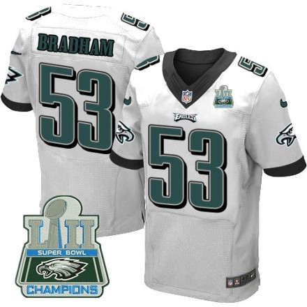  Eagles 53 Nigel Bradham White 2018 Super Bowl Champions Elite Jersey