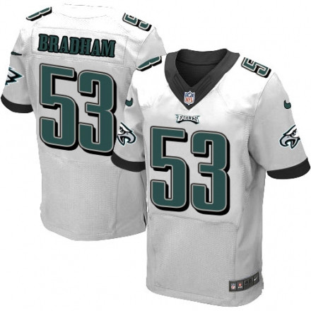  Eagles 53 Nigel Bradham White Elite Jersey