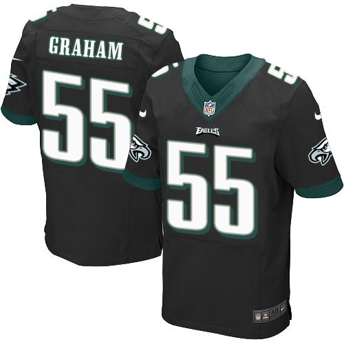  Eagles 55 Brandon Graham Black Elite Jersey