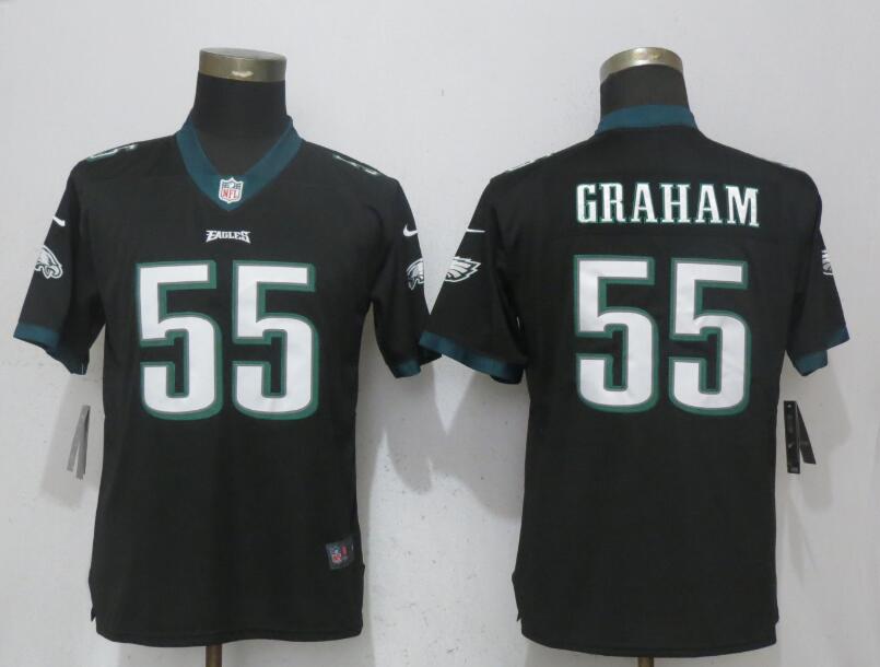  Eagles 55 Brandon Graham Black Women Vapor Untouchable Player Limited Jersey