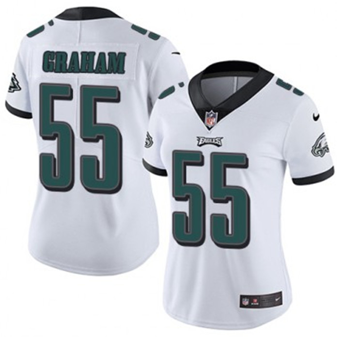  Eagles 55 Brandon Graham White Women Vapor Untouchable Limited Jersey