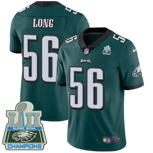  Eagles 56 Chris Long Green 2018 Super Bowl Champions Vapor Untouchable Player Limited Jersey