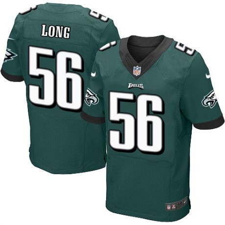  Eagles 56 Chris Long Green Elite Jersey