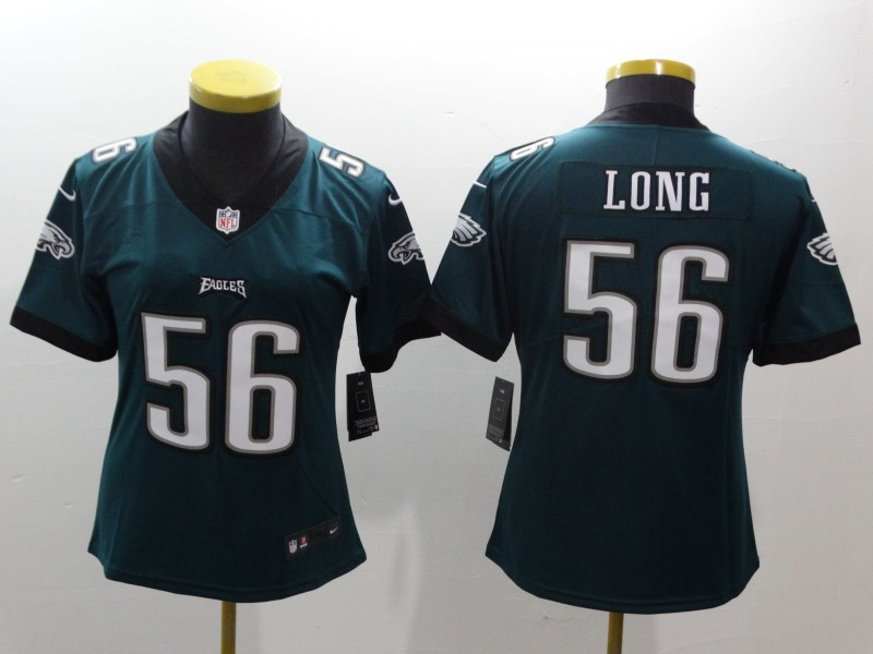  Eagles 56 Chris Long Green Women Vapor Untouchable Player Limited Jersey