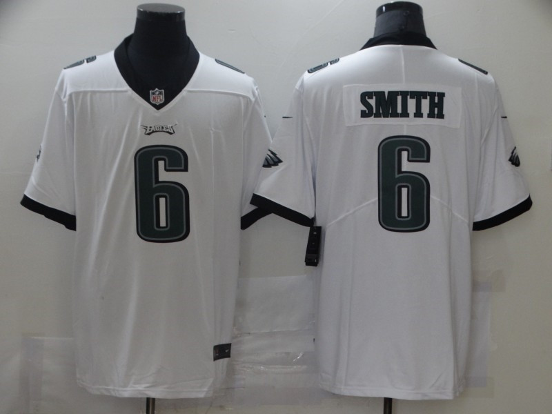 Nike Eagles 6 DeVonta Smith White 2021 Draft Vapor Limited Jersey