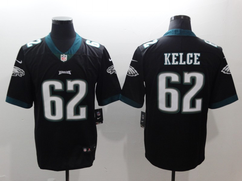  Eagles 62 Jason Kelce Black Vapor Untouchable Player Limited Jersey