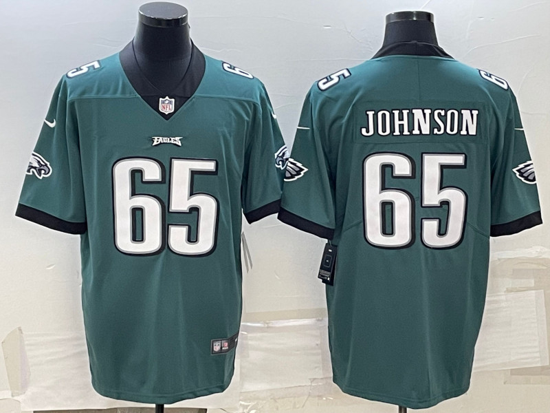 Nike Eagles 65 Lane Johnson Green Vapor Limited Jersey