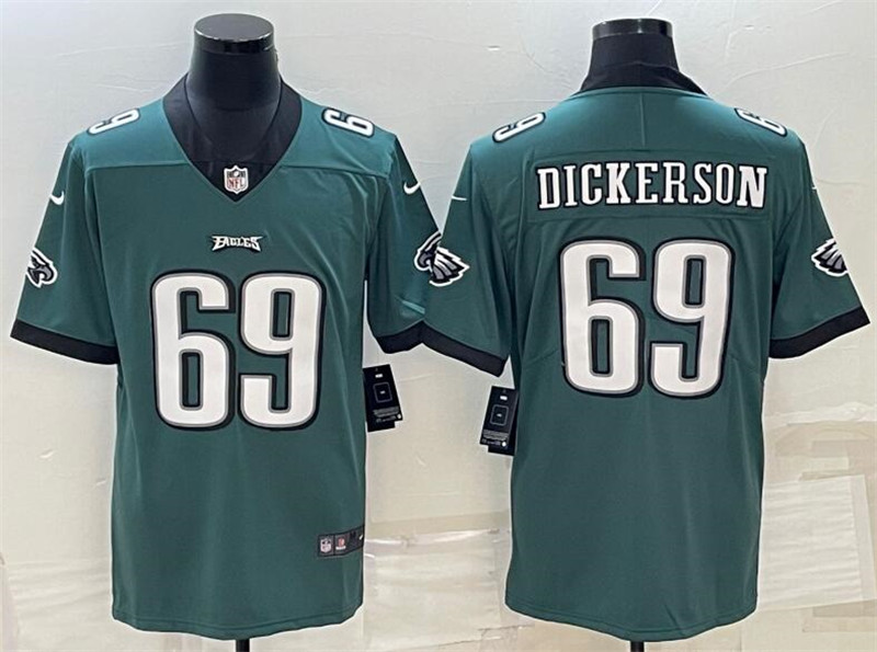 Nike Eagles 69 Landon Dickerson Green Vapor Limited Jersey