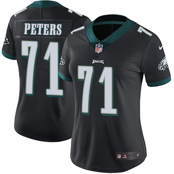  Eagles 71 Jason Peters Black Women Vapor Untouchable Limited Jersey